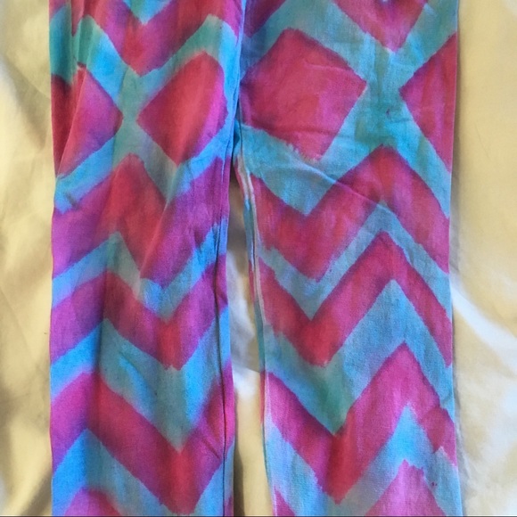 Yoga leggings tie die tribal print (New) - Picture 2 of 2